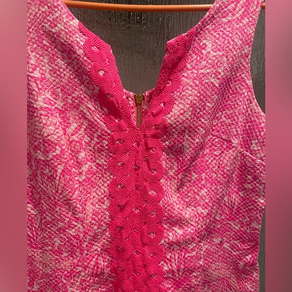 Lilly for Target See Ya Later pink shift mini dress, size 10 - Picture 2 of 5